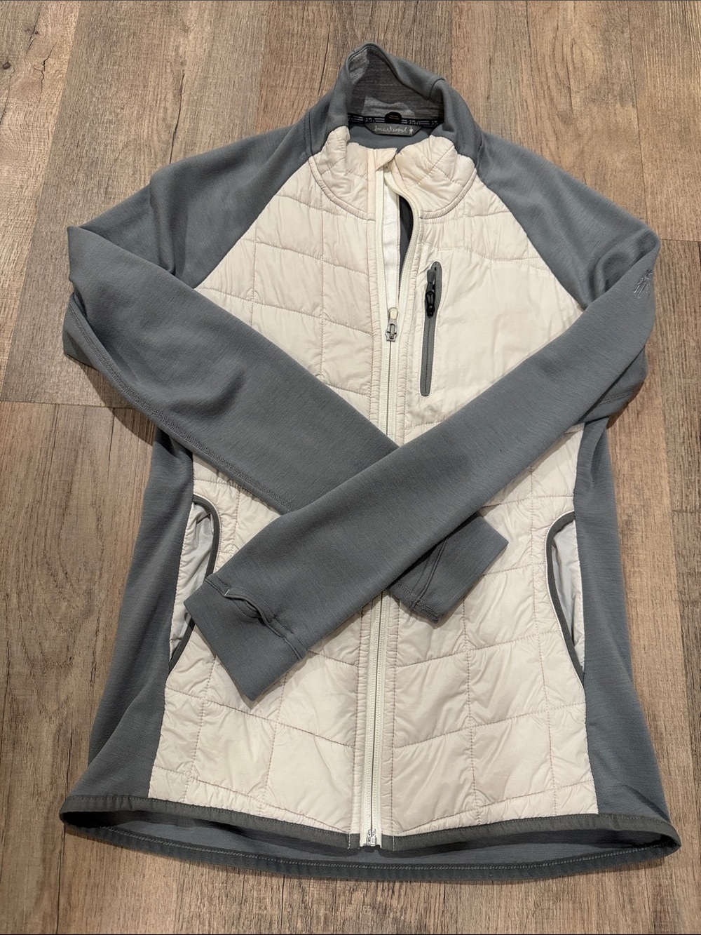 Smartwool Women's Quilted Front Utility Jacket - Cream & Gray